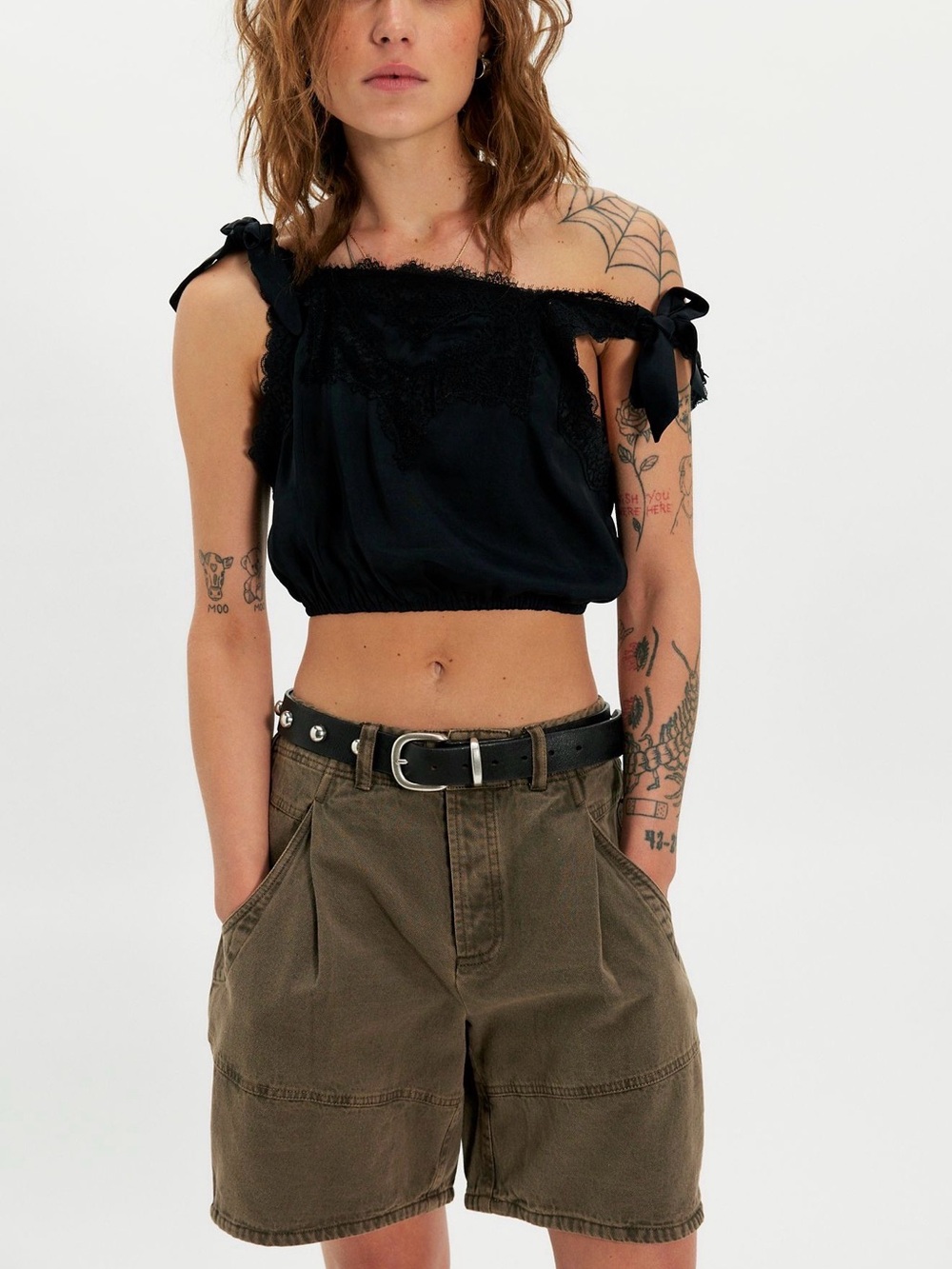 Free People Barrel Shorts